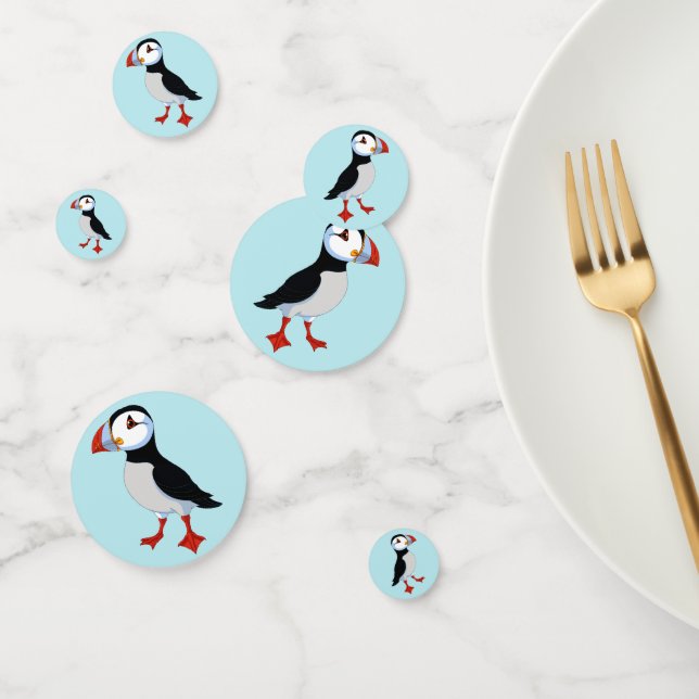 Cute Puffins Design Table Confetti (Groupe)