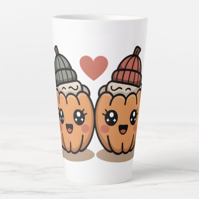 Cute Pumpkin Couple Mug – Cozy Fall  Cup Gift (Devant)