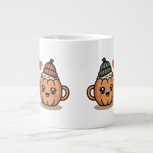 Cute Pumpkin Couple Mug – Cozy Fall  Cup Gift (Devant)
