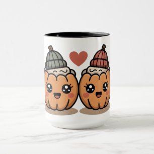 Cute Pumpkin Couple Mug – Cozy Fall Cup Gift