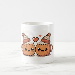 Cute Pumpkin Couple Mugs