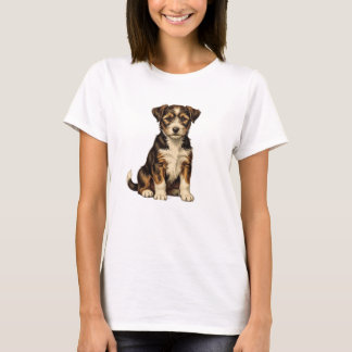 Cute Puppy Dog T-Shirt for Women | Adorable German