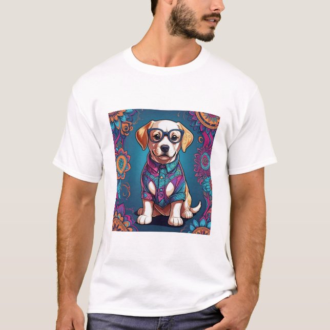 Cute Puppy Lover T-Shirt | Adorable Dog Shirt Gift (Devant)