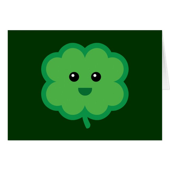 Cute quatre feuilles Clover (Devant horizontal)