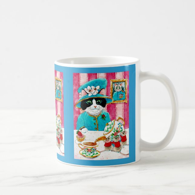 Cute Queen chat souris tasse de thé (Droite)