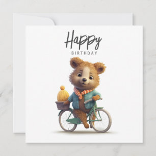Cute quokka à vélo, Joyeux anniversaire