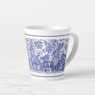 Cute Rabat Famille Bleu Blanc Delft Dedham Mug