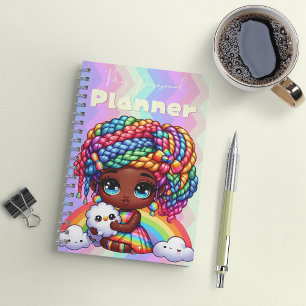 Cute Rainbow Chibi Girl "My Personal Planner"