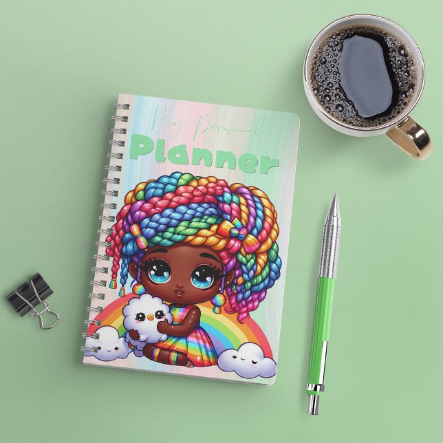Cute Rainbow Chibi Girl "My Personal Planner" (Créateur téléchargé)
