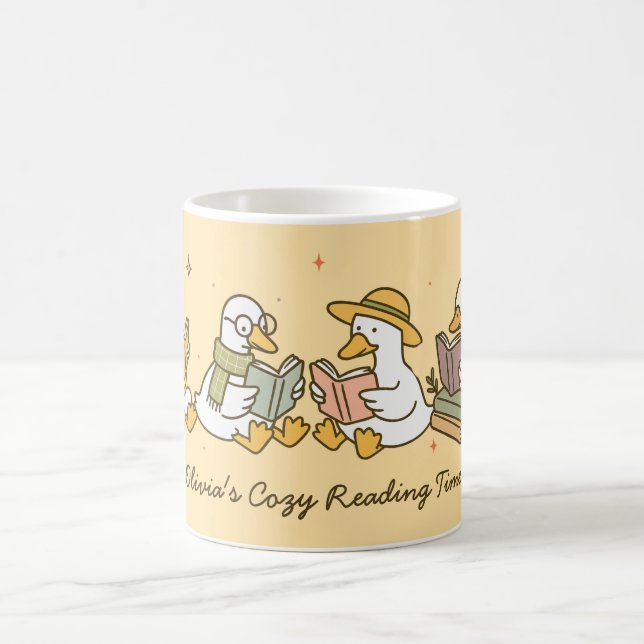 Cute Reading Goose Mug (Centre)