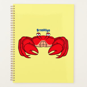 Cute red crab cartoon