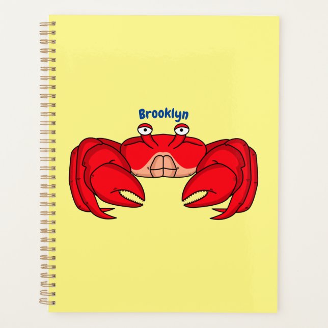 Cute red crab cartoon (Devant)