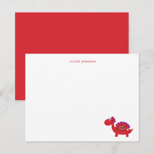 Cute Red Dinosaur Enfants merci