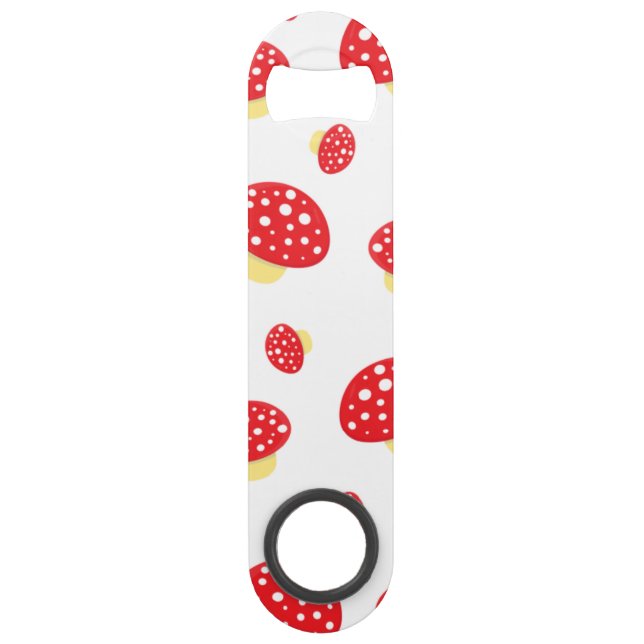 Cute Red Spotty Toadstool Mushrooms Pattern (Devant)