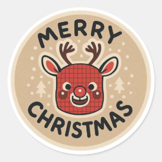 Cute reindeer Sticker