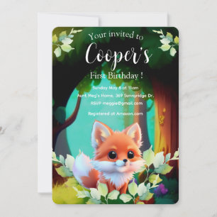 Cute renard dessin bois animaux forêt amis de la f