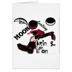 Cute rétro vintage Apportez-le sur Lune Landing Ho