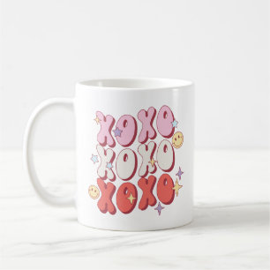 Cute Retro XOXO Valentine's Day Coffee Mug
