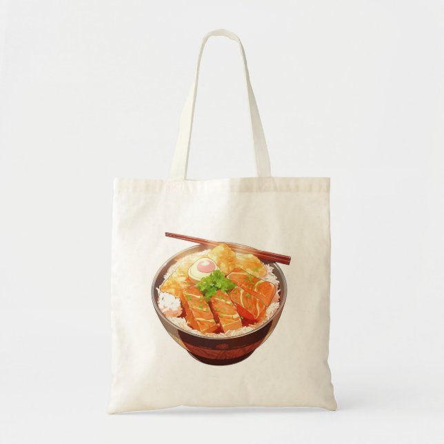 Cute Rice Bowl Tote Bag (Devant)