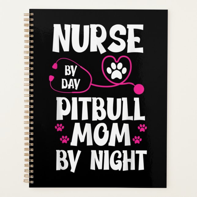 Cute RN Nurse Pit Bull Maman Paw Dog Puppy Lover (Devant)