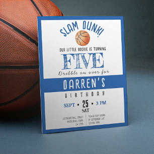 Cute Rookie Basketball Budget Garçon Invitation d'