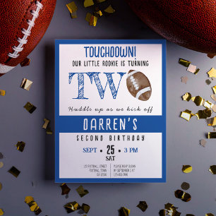 Cute Rookie Football Budget Boy 2e anniversaire