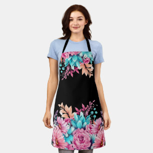 Cute Rose Floral Moyen Tout Sur L'Imprimé Tablier