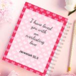 Cute Rose Hearts Arrière - plan Christian<br><div class="desc">Christian Planner Avec Citation "Je vous ai aimés avec un amour éternel". Chérissez votre voyage de foi avec notre Arrière - plan des Coeurs adorables Christian Planner. Organisez avec amour,  guidé par l'Écriture,  les dévotionnés,  et un design chaleureux. Élever votre spiritualité tout en restant organisé. Commandez dès aujourd'hui .</div>