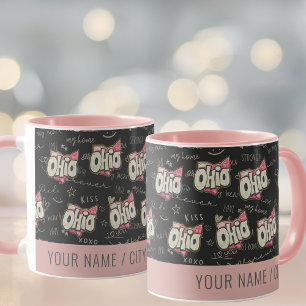 Cute rose Ohio amour motif Mug