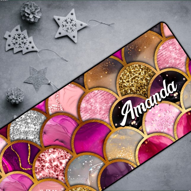 Cute rose rose or sirène échelles girly (Créateur téléchargé)