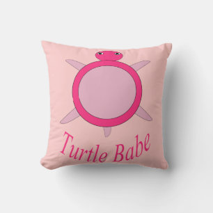 Cute Rose Tortue Coussin de bébé