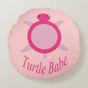Cute Rose Tortue Coussin de bébé