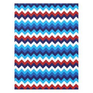 Cute Rouge Blanc Bleu Chevrons Petite Nappe