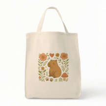 Cute Sac fourre-tout Capybara - Cosy Animal Gif es
