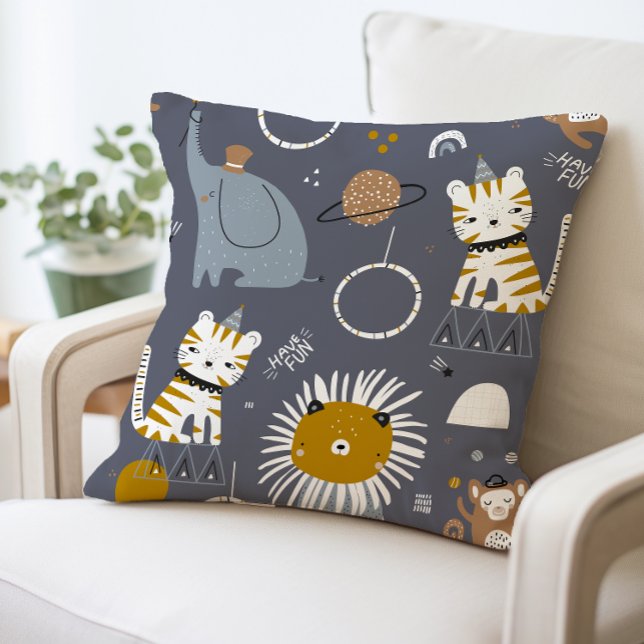 Cute Safari Animaux Coussins décoratifs, Animaux a (Créateur téléchargé)