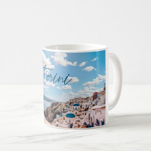 Cute Santorin - Grèce Mug (Devant droit)
