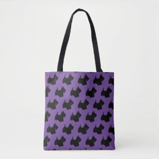 Cute Scottish Terrier Chien race Sacs fourre-tout 