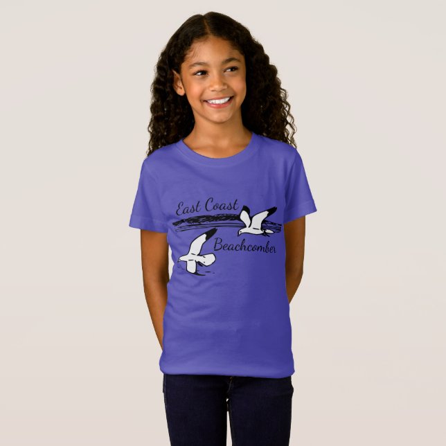 Cute Seagull Beach East Coast Beachcomber t-shirt (Devant entier)