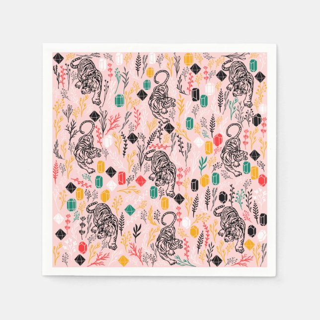 Cute serviettes en papier tigre (Devant)