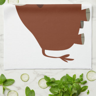 Cute Shy Cartoon Bull serviette de cuisine