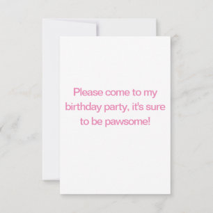 Cute Siberian Husky Invitation d'anniversaire