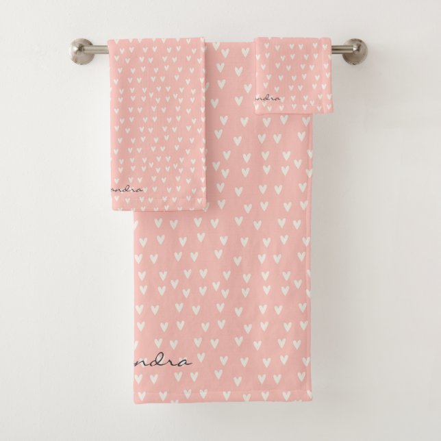 Cute simple Motif de coeur rose (En situation)