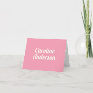 Cute simple typographie rétro rose personnalisée