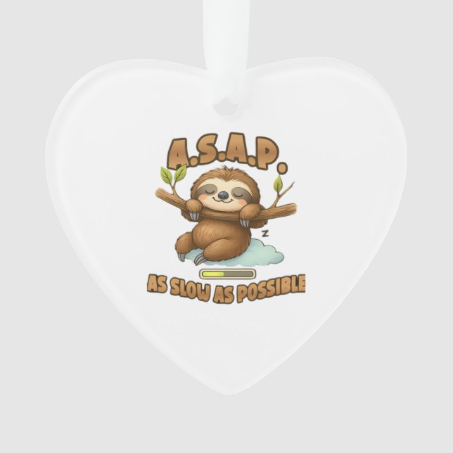Cute Sloth ASAP � As Slow As Possible Classic T-Sh (devant)