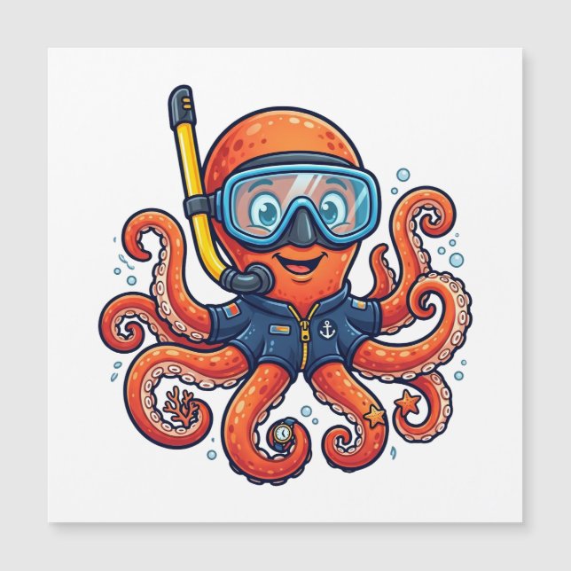 Cute Snorkeling Octopus - Ocean Explorer (Devant)