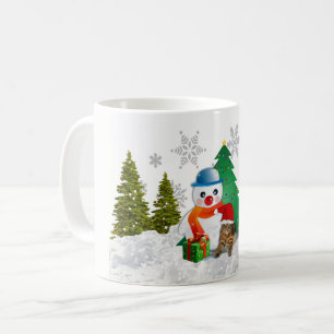 Cute Snowman et Christmas Tree Coffee Mug