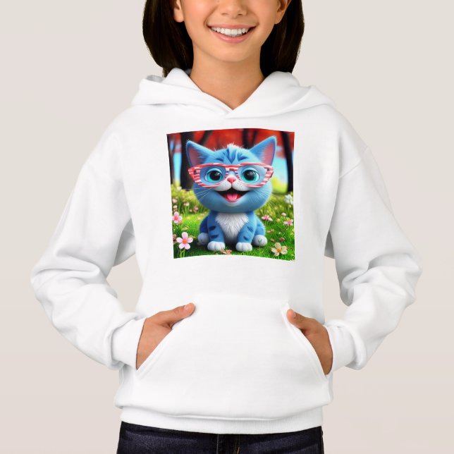 Cute souriant bleu Kitten-55665 (Devant)