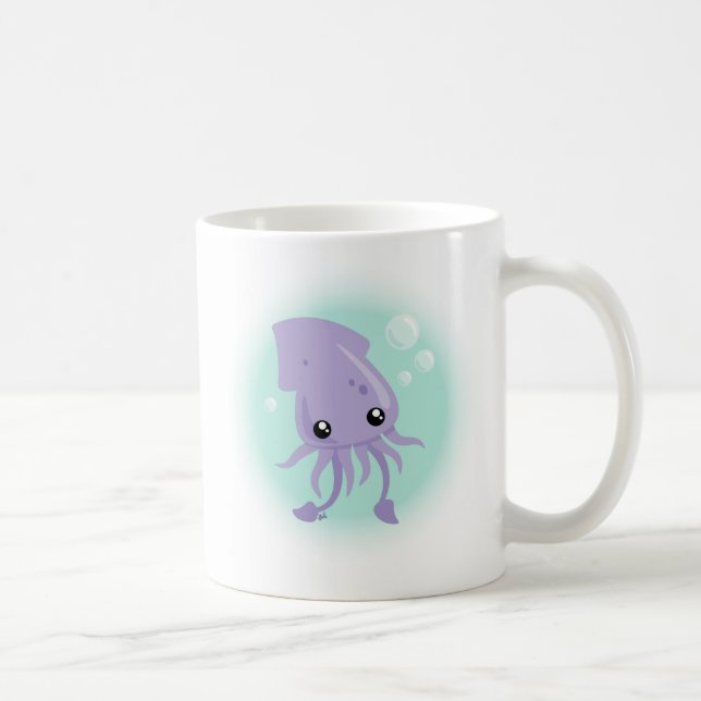 Cute Squid Café Mug (Droite)