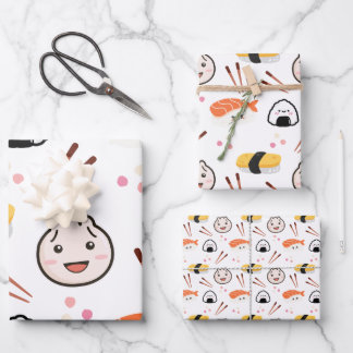 Cute Sushi & Papier d'enveloppement de dumping - B