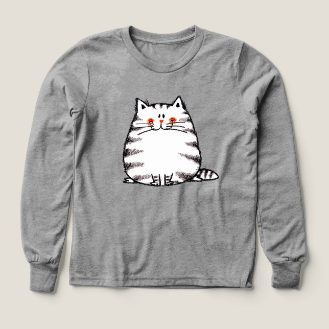 Cute Tabby Cat - Kawaii kitty pour amoureux de les (Motif recto)